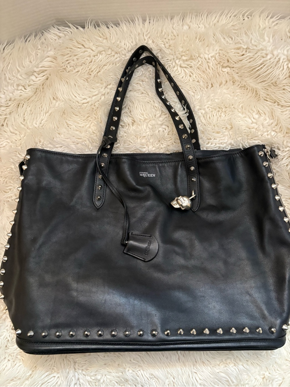Authentic Alexander McQueen Studded Leather Tote - Picture 14 of 15